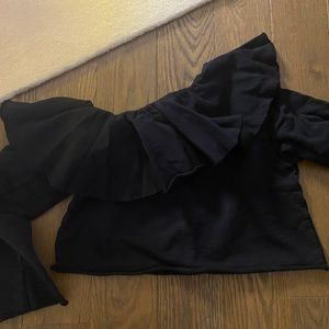 MSGM off shoulder sweatshirt